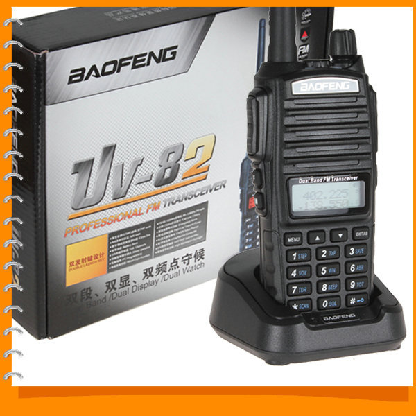2pcs lot Baofeng UV 82 Dual Band VHF 136 174 UHF 400 520 MHz FM Transceiver