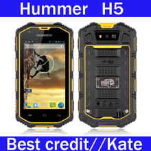 2014 New Hummer H5 3G Cell phone 4.0″  Waterproof Shockproof Dustproof  Dual core 512M RAM 4G ROM GPS Outdoor WCDMA/Kate