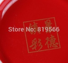 hot sale 150ml red wedding decoration porcelain gaiwan fine bone china tea set ceramic cup service