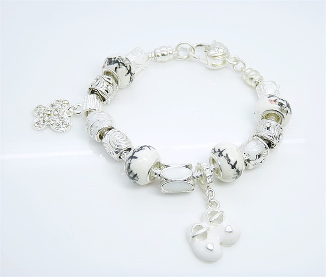 Chamilia Bracelets Sterling Silver Jewelry Fits Pandora Charm Beads Bracelets For Woman Snake Chain DIY Jewelry