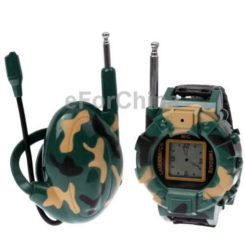 Consumer Electronics 200m Receiving Range Camouflage Interphone Walkie Talkie with Compass Batteries
