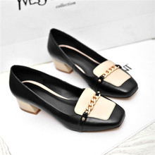 2014 spring new Hot  chain individually decorated women  shoes. High-quality large yards 34-43 low heel. Free Shipping