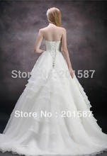 The new princess sweet romantic small lotus leaf tail wedding dress