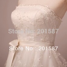 The new princess sweet romantic small lotus leaf tail wedding dress
