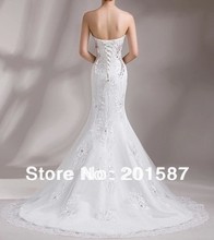 2013 latest pure manual set auger lace fishtail wedding dress trials that wipe a bosom