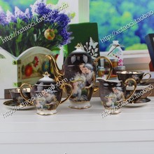 Free shipping, Fashion bone china coffee cup set coffee utensils ceramic home accessories crafts decoration