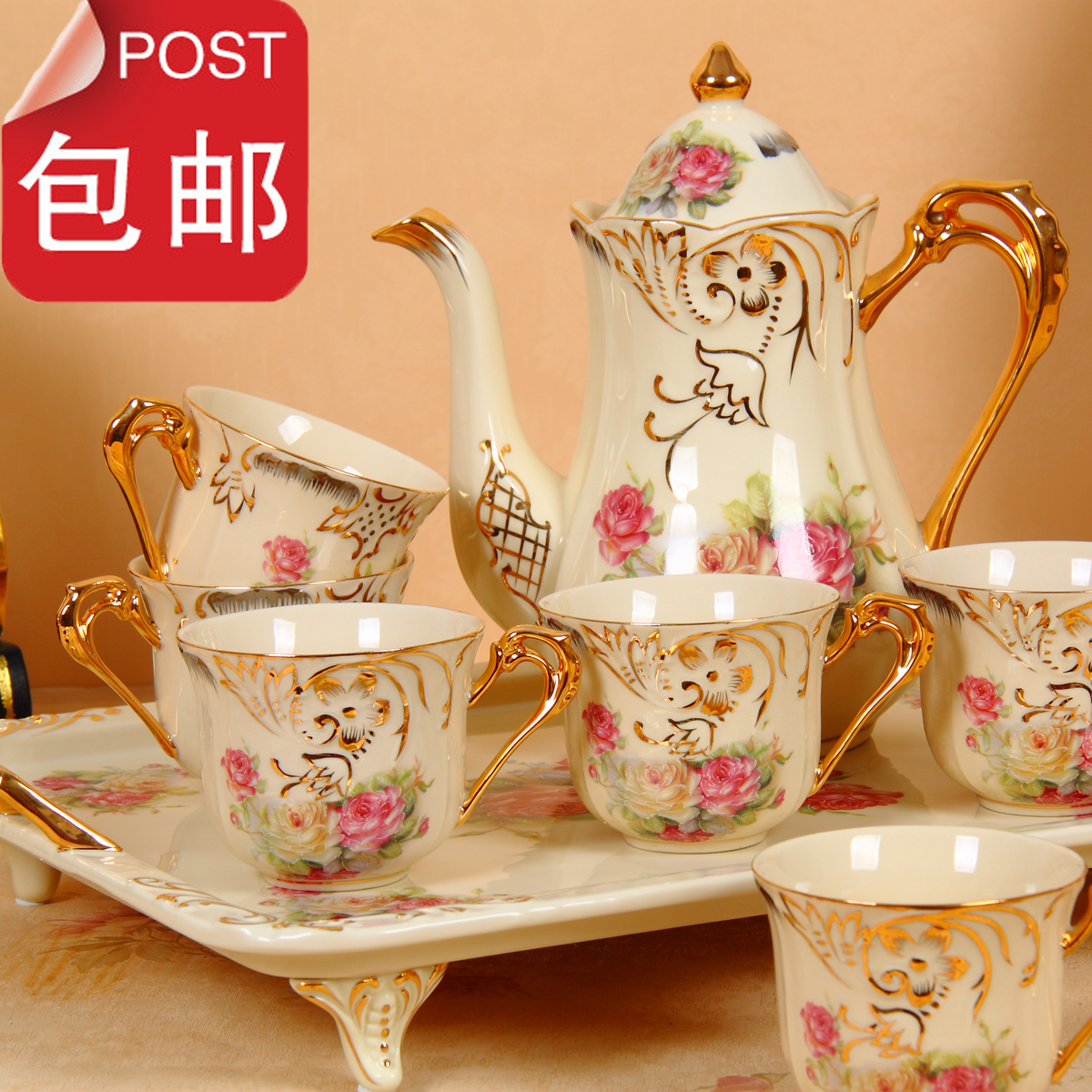  8 fashion bone china coffee set d Angleterre tea set coffee cup and saucer set