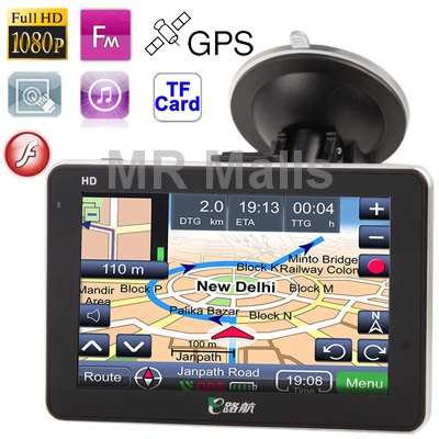 HSD X004 5 0 inch FullHD 1080P TFT Touch Screen Car GPS Navigator with Rader Detector