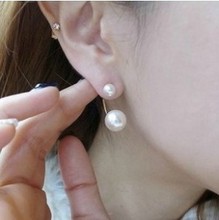 Min.order is $8 (mix order) Free Shipping New Design Sweet Girl Created Pearl Stud Earrings for Womenl XY-E10