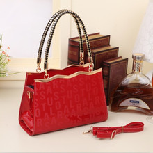 European new 2014 fashion patent Pu women leather handbags,Luxury party women messenger bags,ladies first choice women handbag