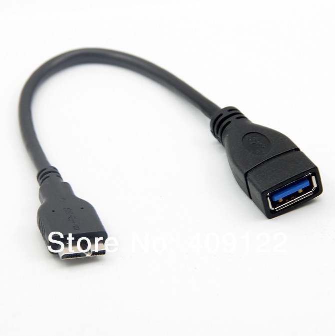 CN 2pcs lot USB 3 0 To Adapter OTG Cable Fit for Samsung Galaxy Note 3