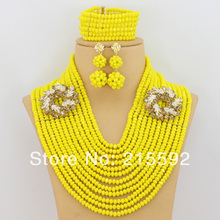African Jewelry Sets Gold Plated Jewelry Sets Nigerian African Beads Wedding Jewelry Set 2014 New Design