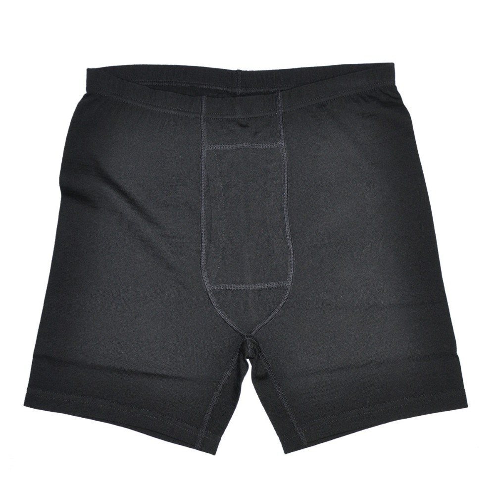100 Merino Wool Men s Lightweight Underwear Male Black Boxer Underpant FLY Spring Outdoors Athletic Sports