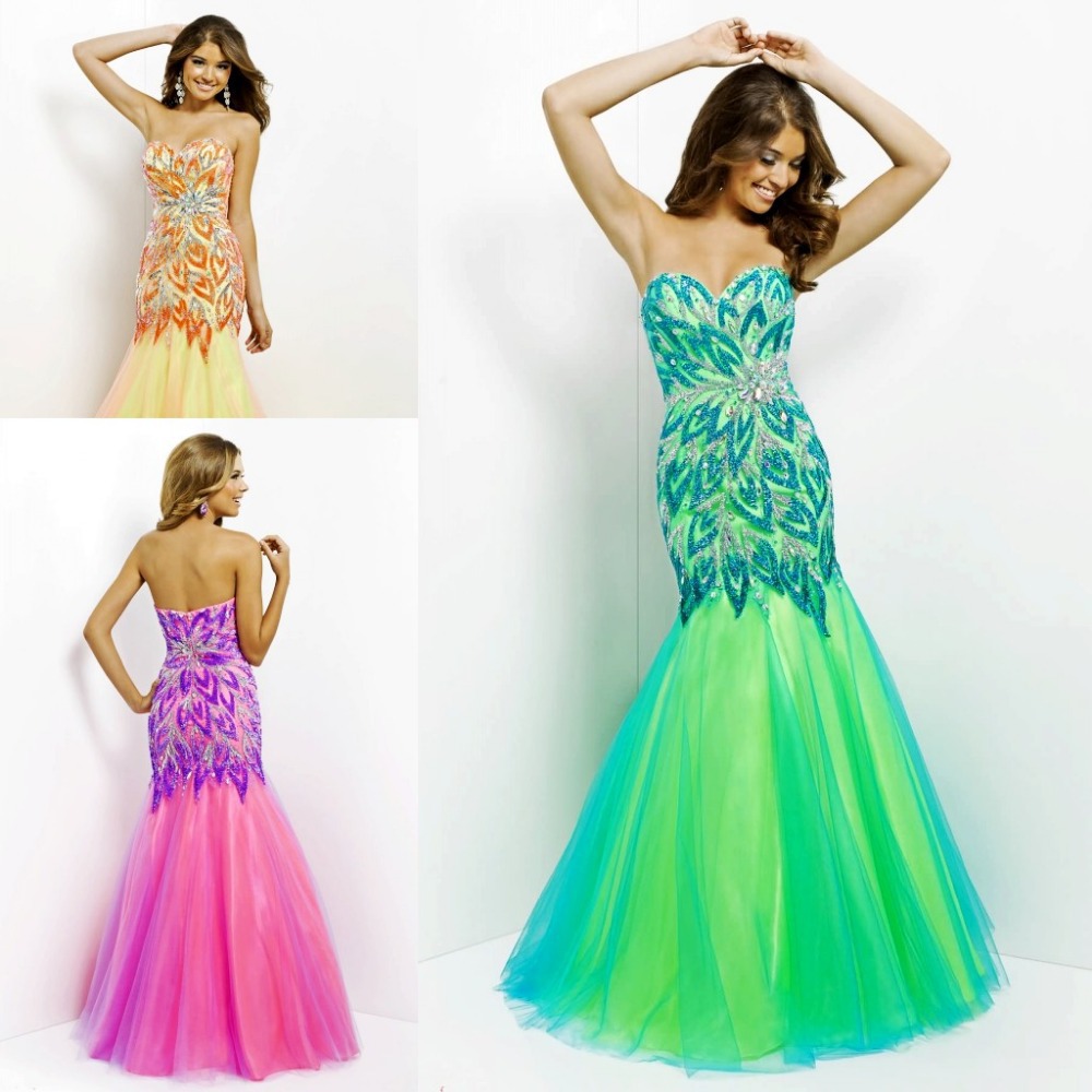 2014 Mermaid Prom Dresses