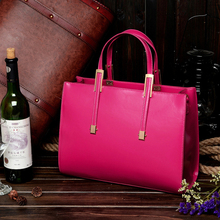 Top Fasion New Solid Bag 2014 style Ms Handbag Genuine Cowhide Leather Shoulder Messenger Totes and