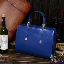 Top Fasion New Solid Bag 2014 style Ms Handbag Genuine Cowhide Leather Shoulder Messenger Totes and