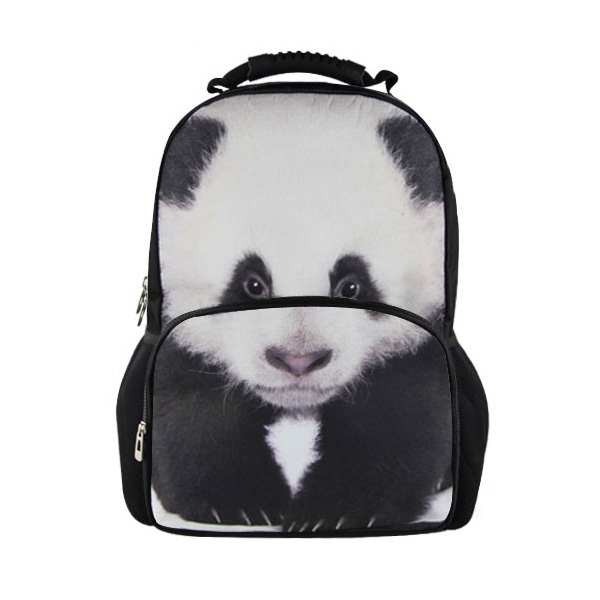 women's panda backpack style school bags 3d animal panda backpack bag ...