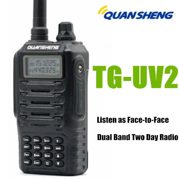 Quansheng TG UV2 Dual Band Dual Display Two way radio VHF136 174Mhz UHF400 470 walkie talkie
