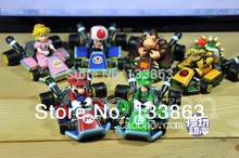 Super Mario Bros Car Toy Full set of 6 Super Mario Bros Kart PULL BACK Cars