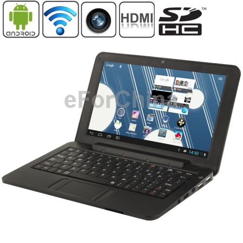 PC988 Black 9 0 inch Android 4 2 Netbook Computer with RJ45 Adapter 1 3 Mega