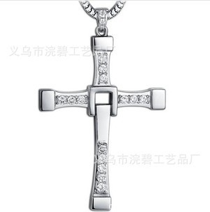 2014 New Fashion Jewelry Fast Furious Toretto Men Classic Style CROSS Necklace Wholesale XN64