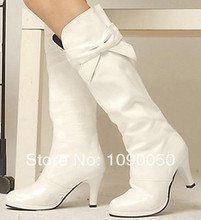 2014 New style Spring and autumn women s shoes bow high heeled single boots sexy pumps