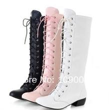 Hot selling 2014 new Cosplay vintage martin boots long sexy women s boots plus size 34