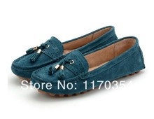 Free Shipping 2014 New Fashion Women s Summer Flats Ladies Genuine Leather Shoes Female Casual Flats