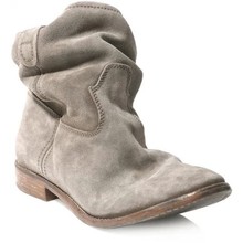 Isabel Marant Jenny Crisi Suede Concealed Wedge Biker Boots
