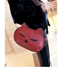 fox Spiraea squinting women messenger bags women leather handbags lovely cute women handbag
