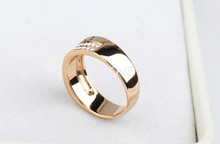 SGLOVE Wellknown Series 18K Gold Plated 100 Auatrian Crystals setting temperament Band Ring For Women wholesale