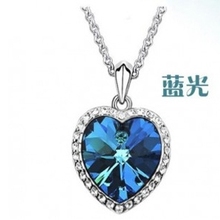 N373 Hot Sales New Parttern Fashion Heart Titanic Heart of Ocean Necklace Pendants Jewelry Accessories Free Shipping