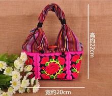 Free Shipping Embroidery coin purse women s handbag cellphone bag vintage fashion key bag buggy bag