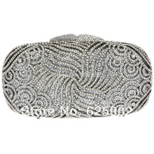 Free Courier Women Luxury Full Crystal Evening bag Fashion bag Day clutch Mini chain Deluxe Evening