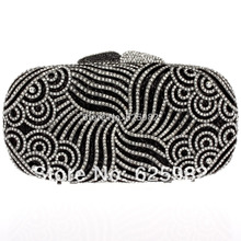 Free Courier Women Luxury Full Crystal Evening bag Fashion bag Day clutch Mini chain Deluxe Evening