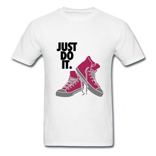 Teeshirt Men Solid shoes Design Own O Neck Tshirts for Man