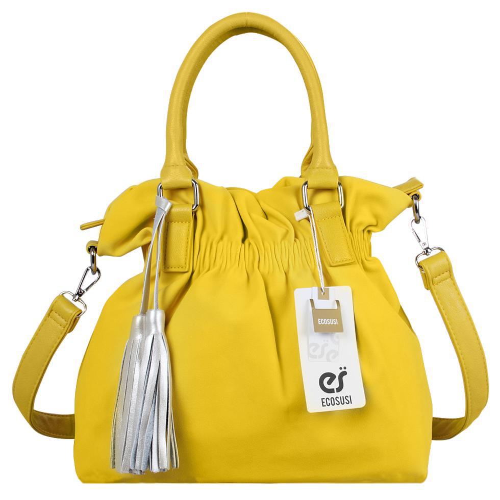 Fashion Bucket Women Leather Handbags Tassels Tote Women Messenger Bags Satchel Cute Women Handbag