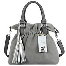 Fashion Bucket Women Leather Handbags Tassels Tote Women Messenger Bags Satchel Cute Women Handbag