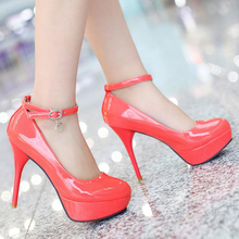 Princess candy color women’s high-heeled shoes 2013 spring and autumn thin hasp heels platform shoes