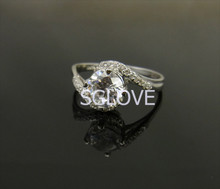 SGLOVE- 925 Sterling Silver Series!100% Austrian Crystals Interlocking Pure LOVE Engagement Ring Wholesale Jewelry mixed lots