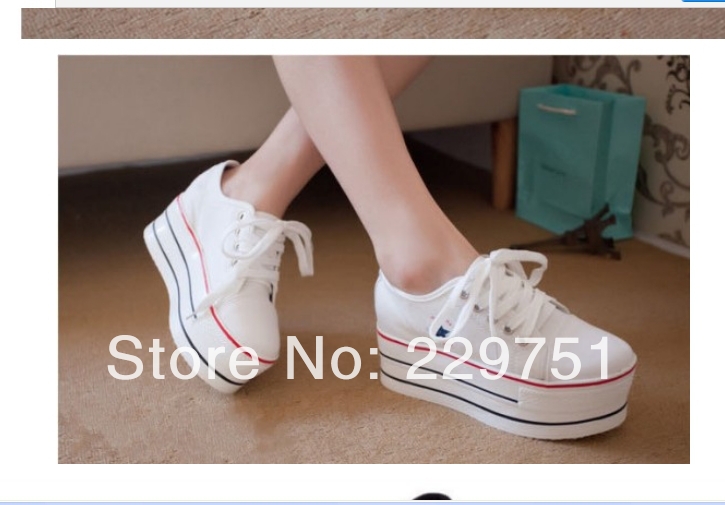Spring and black white color block decoration high women canvas shoes women s sneakers casual shoes