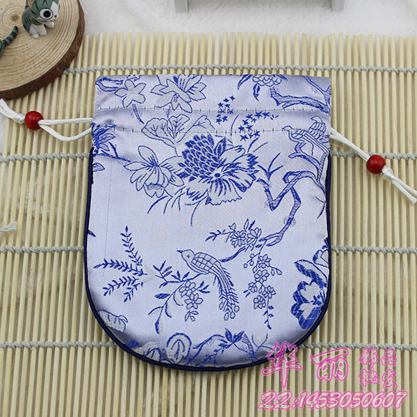 Free shipping wholesale 100 pcs Chinese cotton Jewelry bag drawstring bag Coin Purse Zero wallet