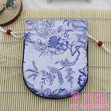 Free shipping wholesale 100 pcs Chinese cotton Jewelry bag  drawstring bag Coin Purse Zero wallet