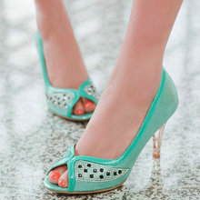 2014 new platform thin heels open toe sandals sexy princess women’s high-heeled women Pumps size 34-40