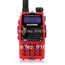BaoFeng UV-5RA Two-Way Radio(Red), Dual band UHF/VHF Ham 136-174/400-520MHz