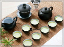 3 kinds of 2014 genuine Chinese yixing clay kungfu teaset purple clay tea set including 1
