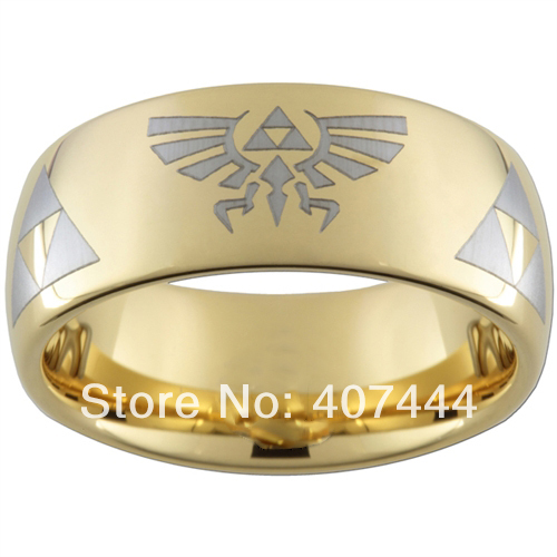 ... Zelda Skyward Sword Men's Fashion Tungsten Carbide Wedding Ring(China
