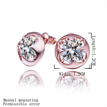 ... crystal nickle free antiallergic fashion jewelry stud earrings pe429