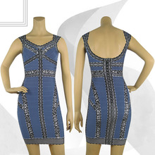 2014 new style High Quality Mini Good V neck Spaghetti Strap Women Sexy Ladies Party night