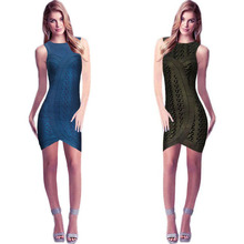Free shipping new style High Quality Tank foil Print   Good Elastic Women Sexy  Ladies Party night club HL Bandage Dress H408